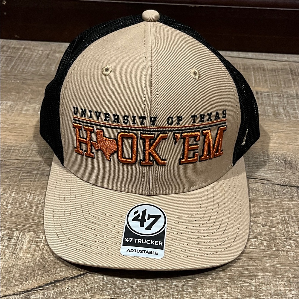 47 Brand Texas Hook 'Em Tan and Black Cap